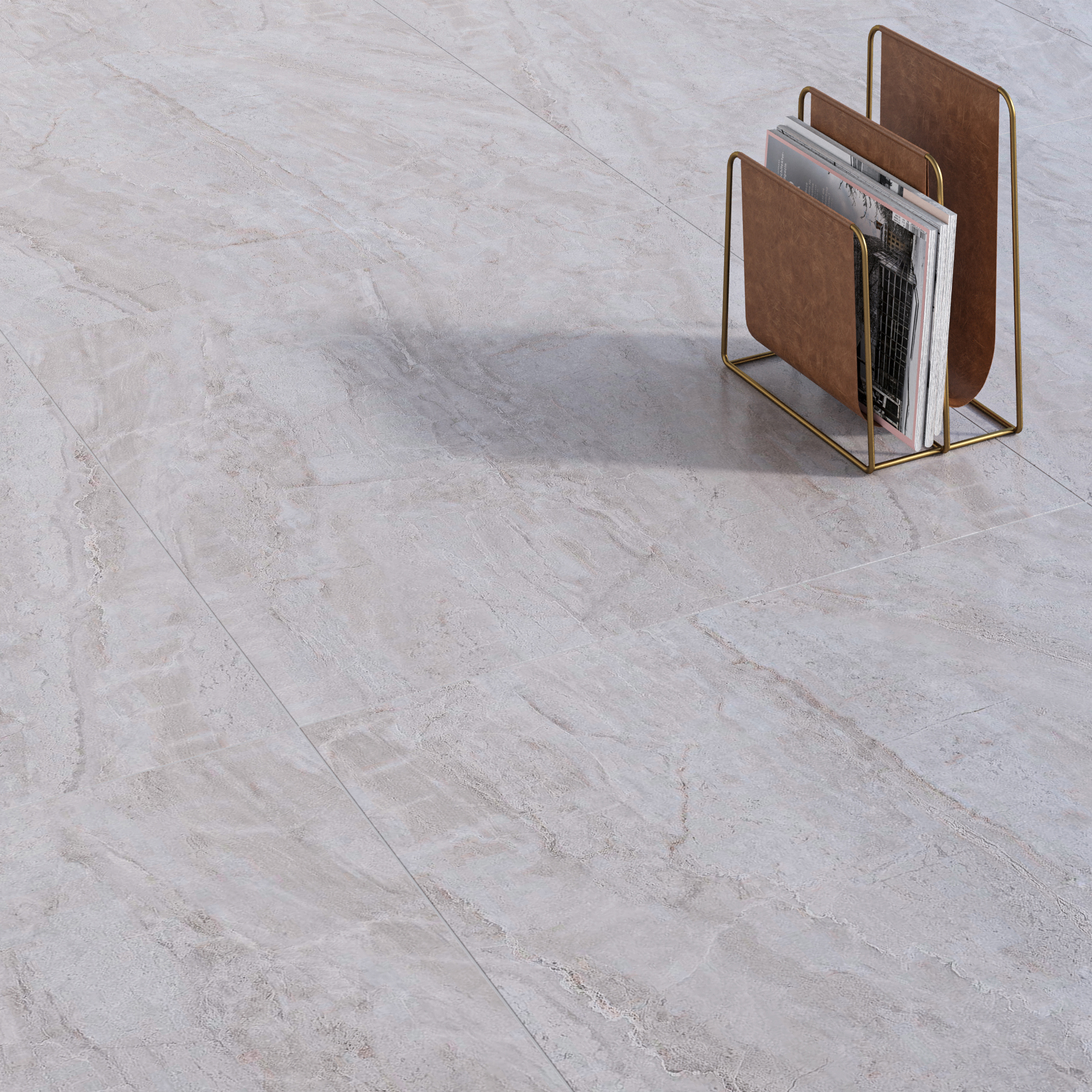 Изображение товара Керамический гранит Kerama Marazzi Парнас серый светлый лаппатированный обрезной 80x80см, цена за упаковку