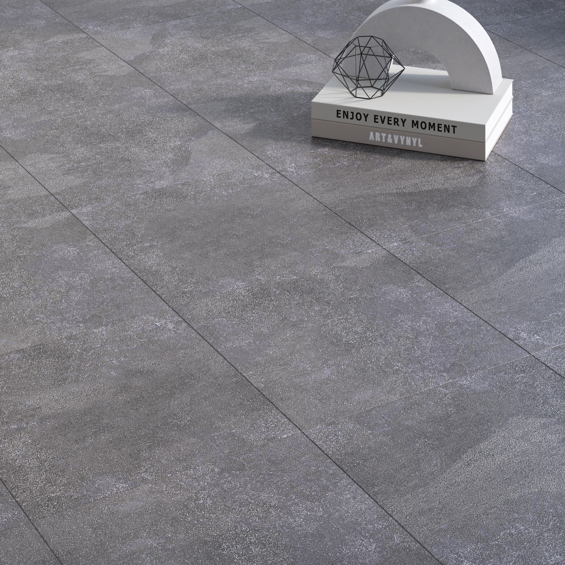 Изображение товара Керамический гранит Kerama Marazzi Про Стоун серый тёмный обрезной 30x30см, цена за упаковку