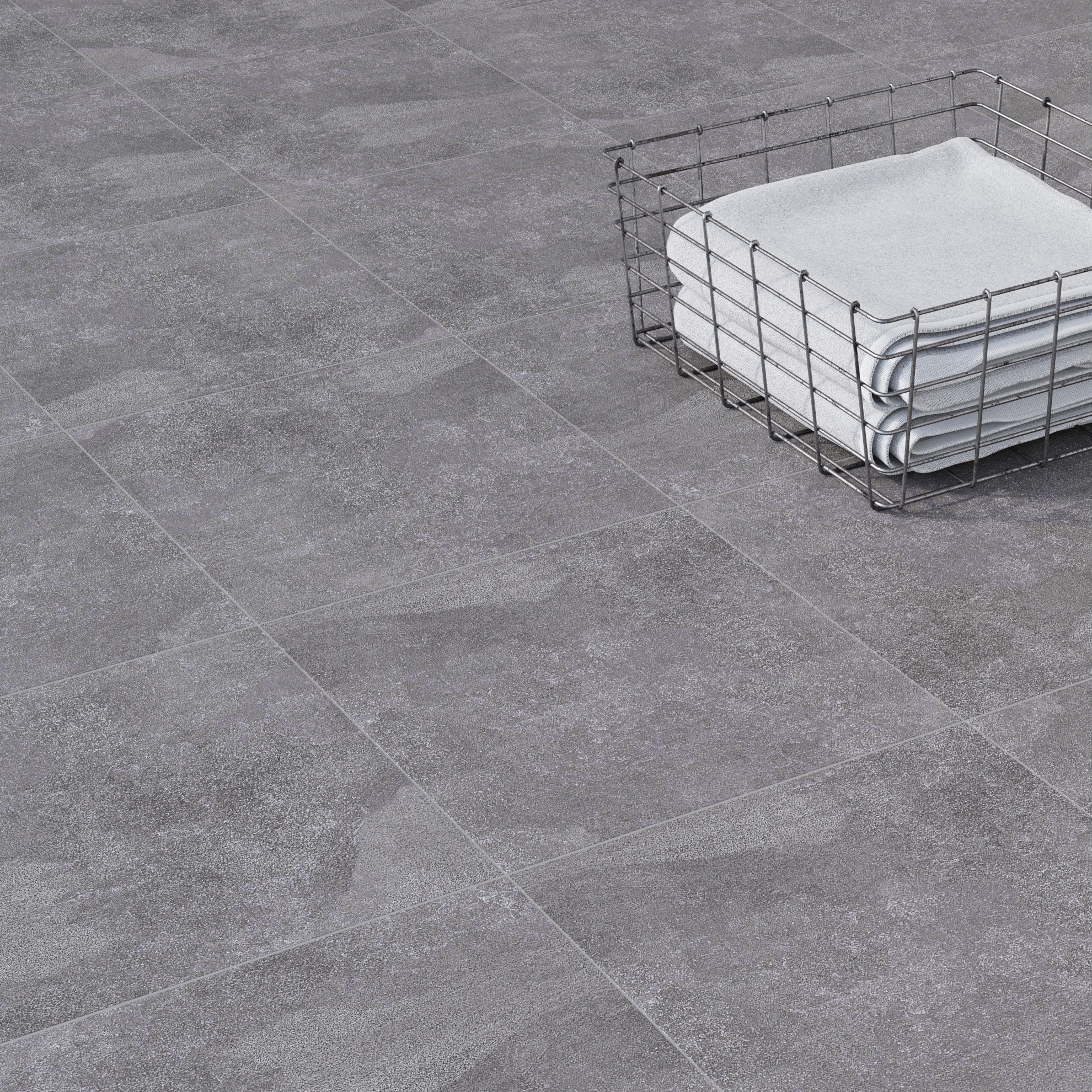Изображение товара Керамический гранит Kerama Marazzi Про Стоун серый темный структурированный обрезной 30x30см, цена за упаковку