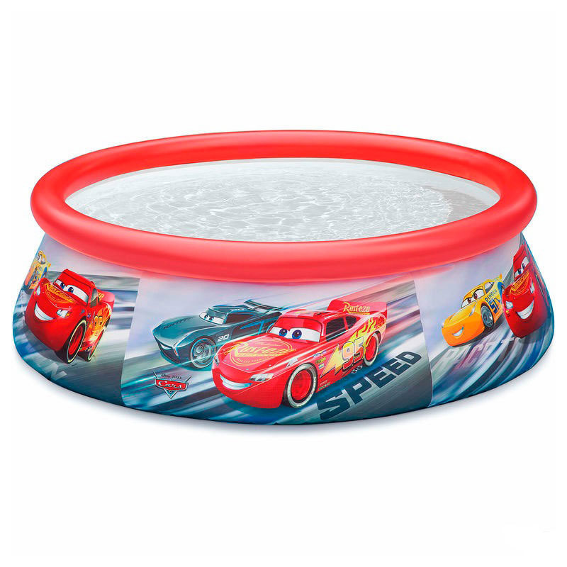 Изображение товара Бассейн надувной Intex 28103 Easy Set 183x51 см Тачки 886 л красный