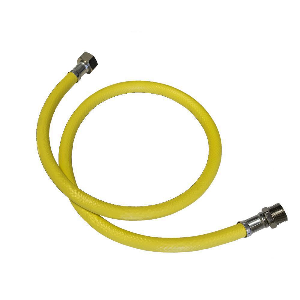 Изображение товара Подводка газовая ПВХ 1/2 100 см армированная с внутренней наружной резьбой