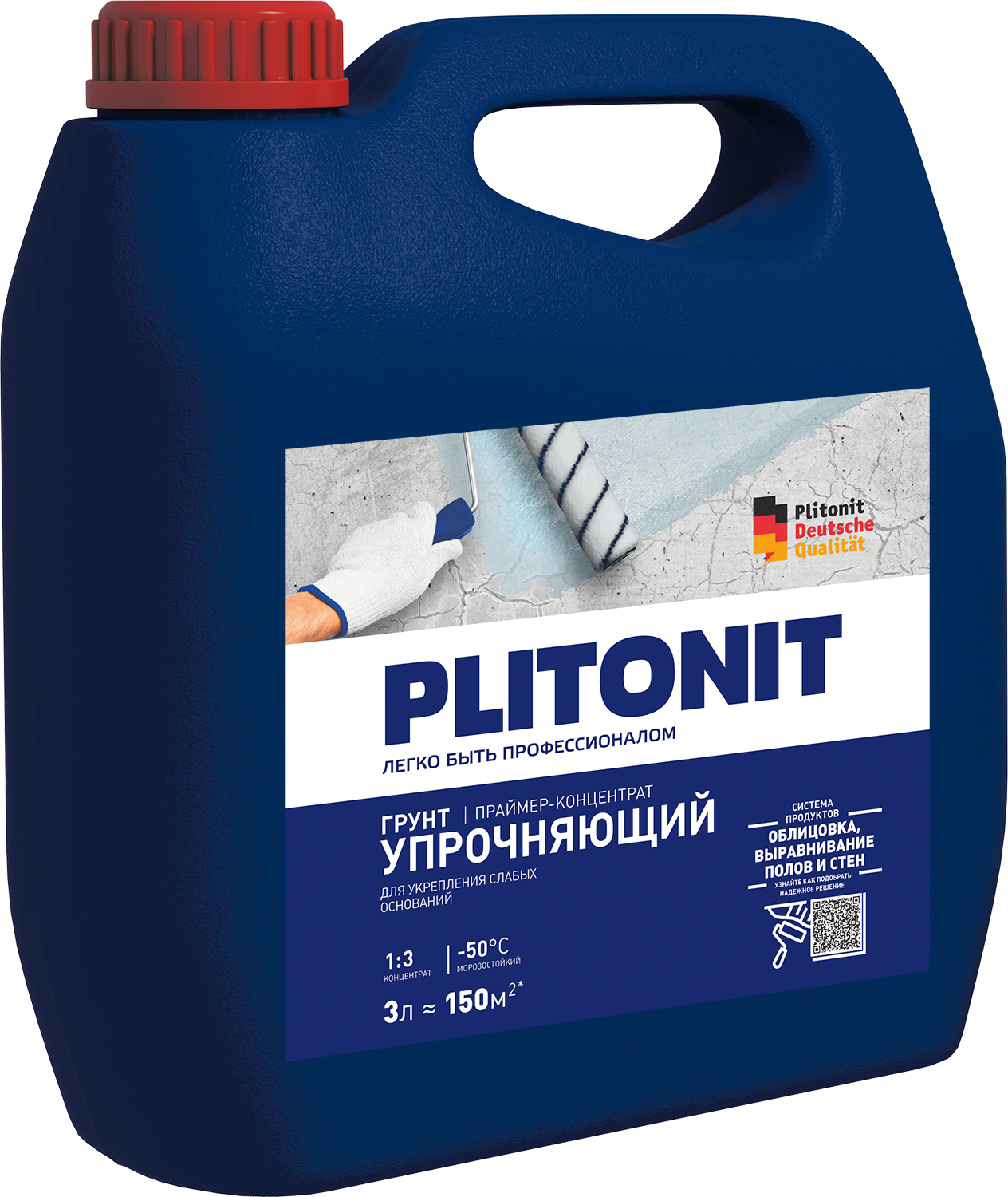Изображение товара Грунтовка упрочняющий Plitonit Profi 3л