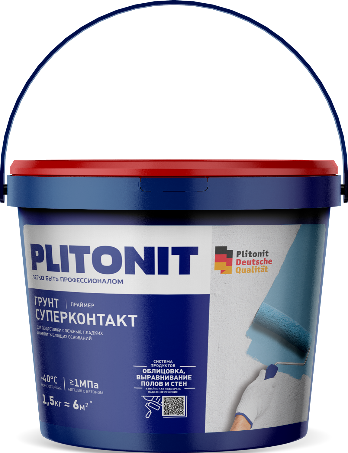 Изображение товара Грунтовка PLITONIT СуперКонтакт 1.5л для гладких оснований
