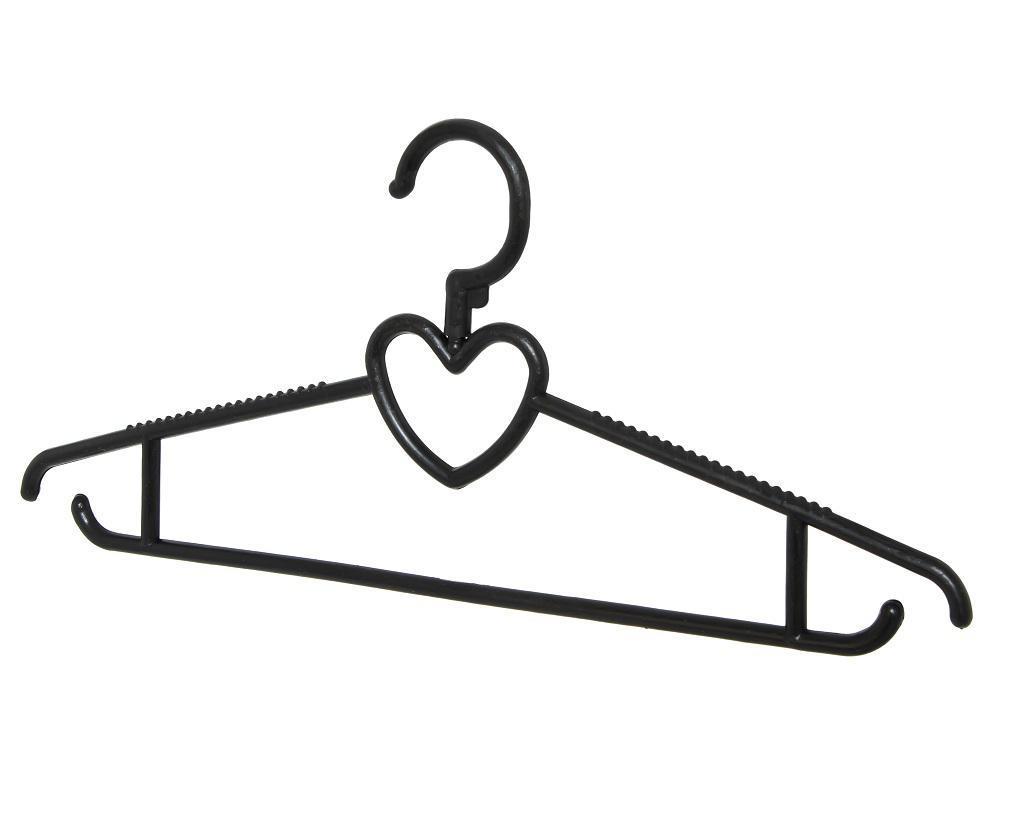 Изображение товара Вешалка для одежды VALEXA комплект 9 шт черный 40x18x1 см пластик