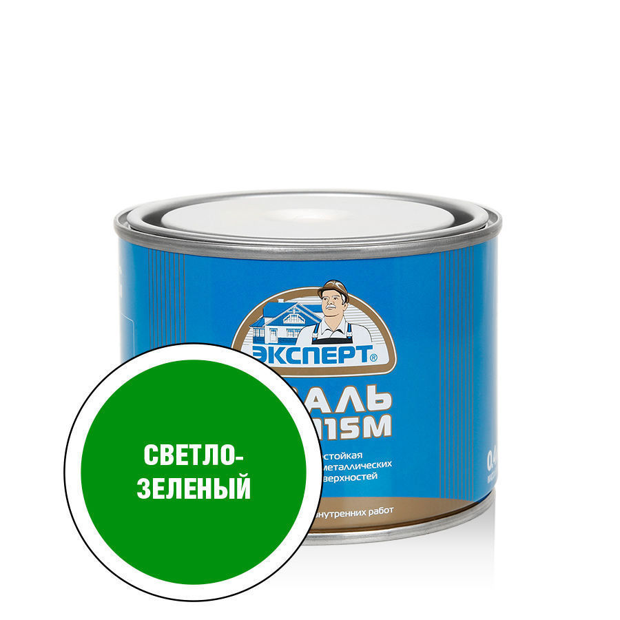 Изображение товара Эмаль ЭКСПЕРТ 28430 глянцевый цвет зеленый 0.4 кг
