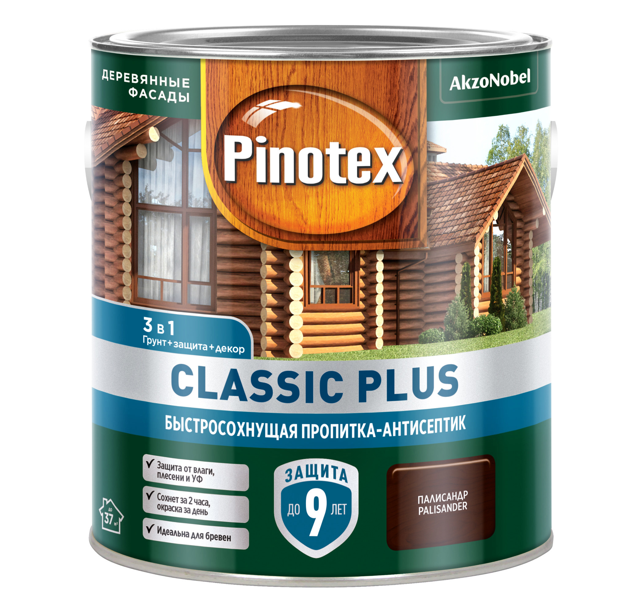 Изображение товара Пропитка древесины PINOTEX 0С 00025059 полуматовый палисандр 2.5 л