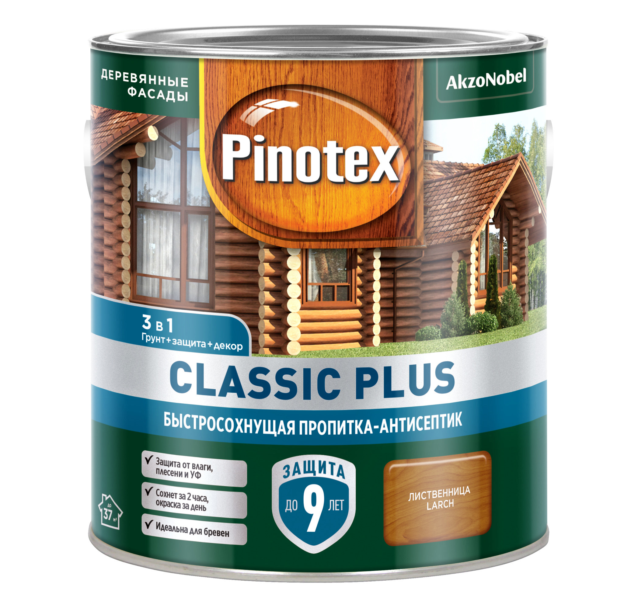 Изображение товара Пропитка древесины PINOTEX 0С 2.5 л полуматовая для наружных работ
