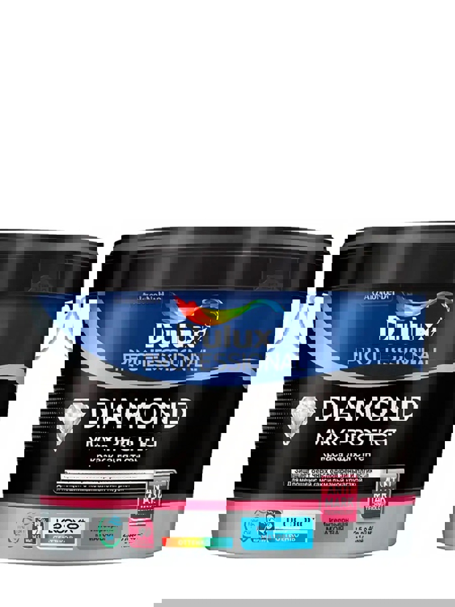 Изображение товара Краска DULUX Diamond Max Protect матовая белая 2.5 л