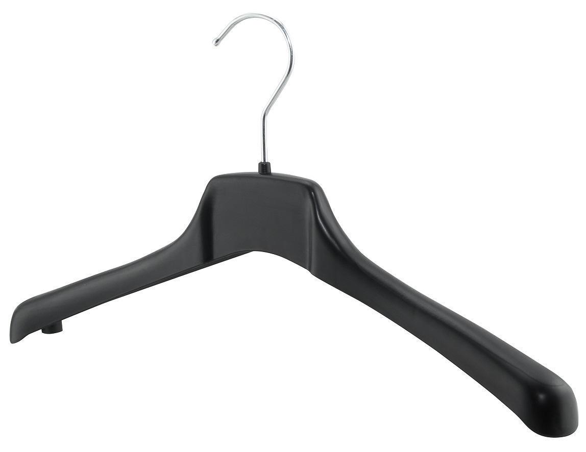 Изображение товара Вешалка для верхней одежды 39x22x3 см набор 9 шт пластиковая черная VALEXA