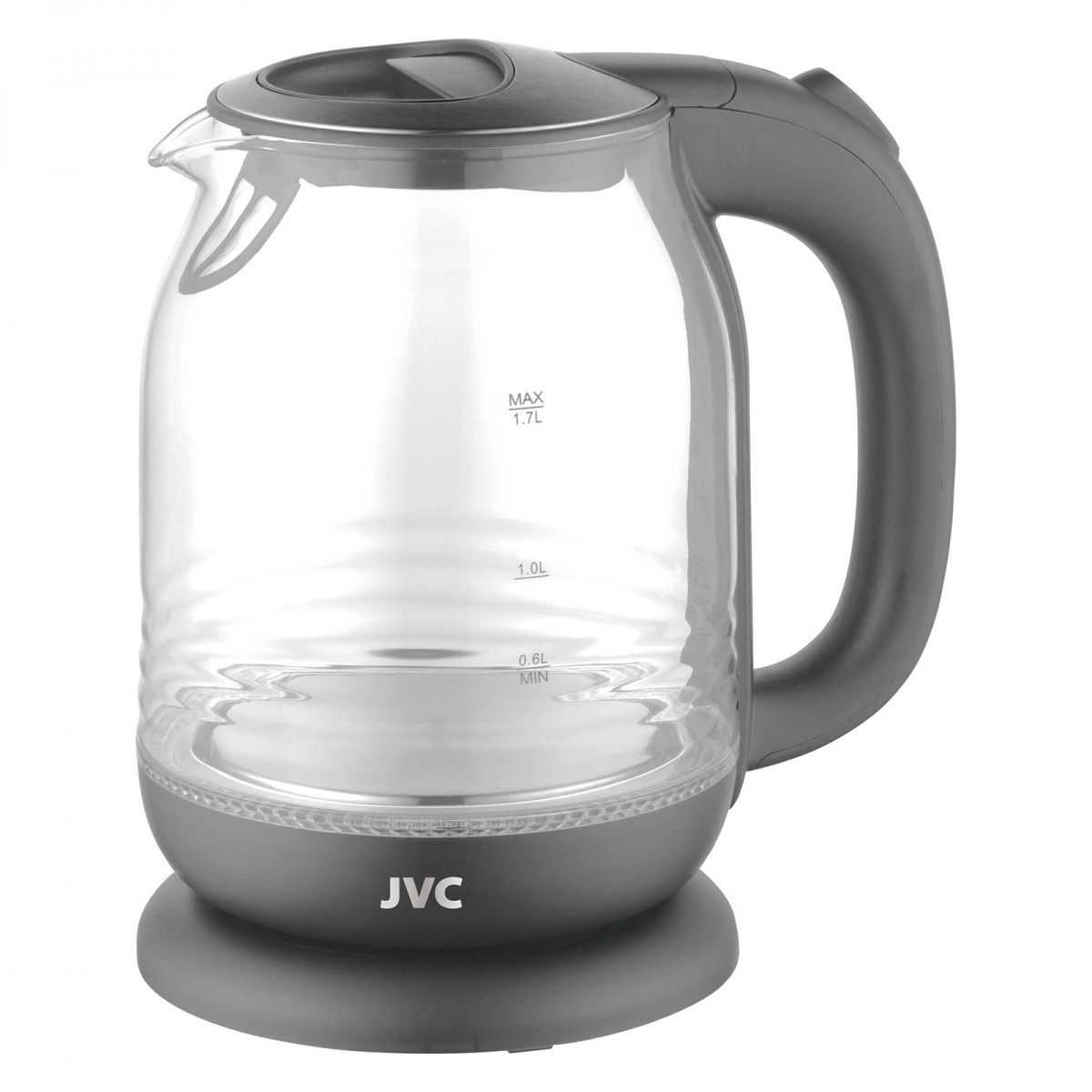Изображение товара Электрический чайник Jvc JK-KE1510 grey 1.7 л пластик цвет серый Изображение товара Электрический чайник Jvc JK-KE1510 grey 1.7 л пластик цвет серый