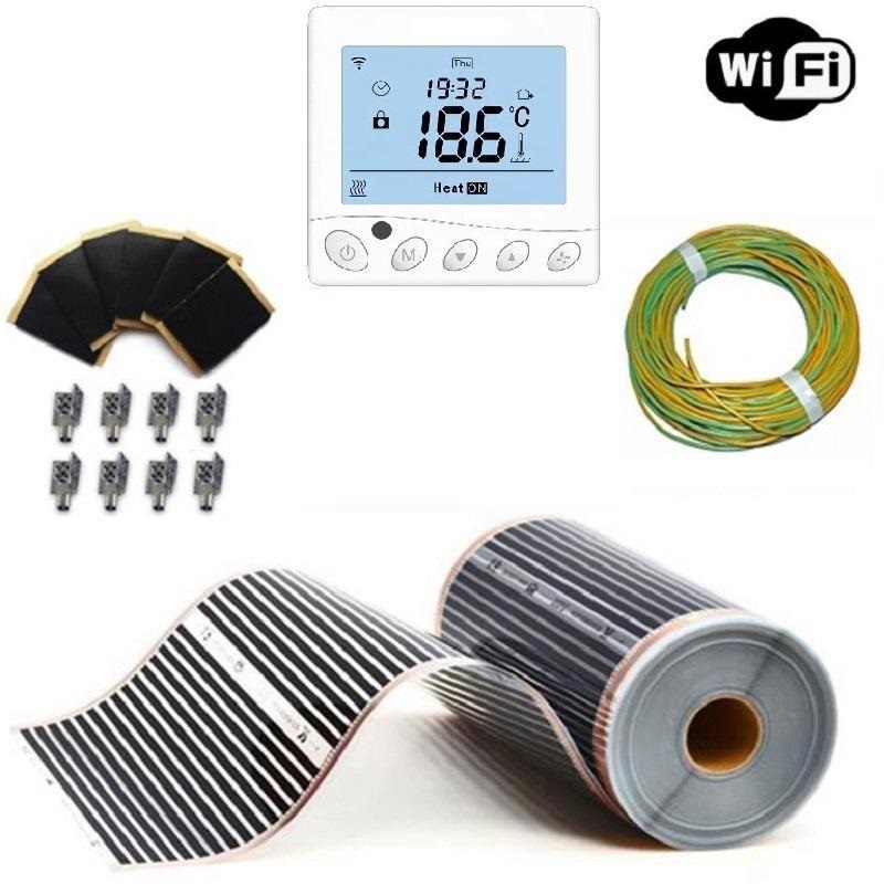 Изображение товара Инфракрасная пленка для теплого пола Теплософт FT-305 6 м2 с Wi-Fi терморегулятором
