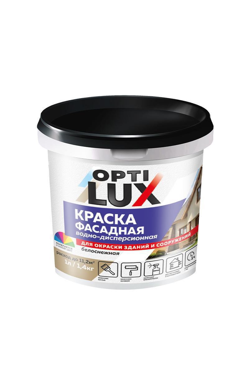 Изображение товара Фасадная краска OPTILUX 2241 (белая, водная, акриловая) для наружных и внутренних работ Изображение товара Фасадная краска OPTILUX 2241 (белая, водная, акриловая) для наружных и внутренних работ