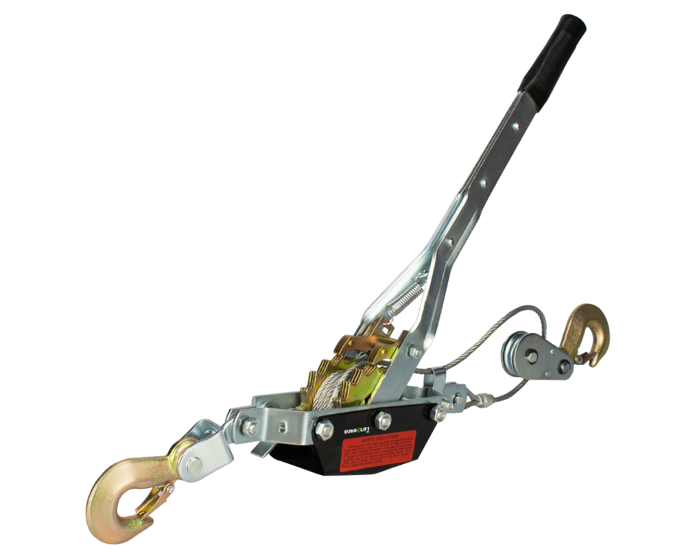 Изображение товара Лебедка ручная рычажная Euro-Lift P20SS(DH) 2000 кг с тросом 3.0 м