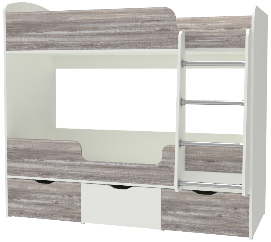 Изображение товара Кровать Кариви КИВи 163x145x73 см ЛДСП цвет белый 00256-33-31-00