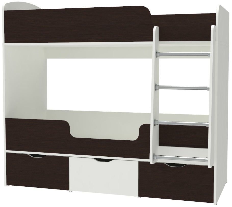 Изображение товара Кровать Кариви КИВи 163x145x73 см ЛДСП цвет венге