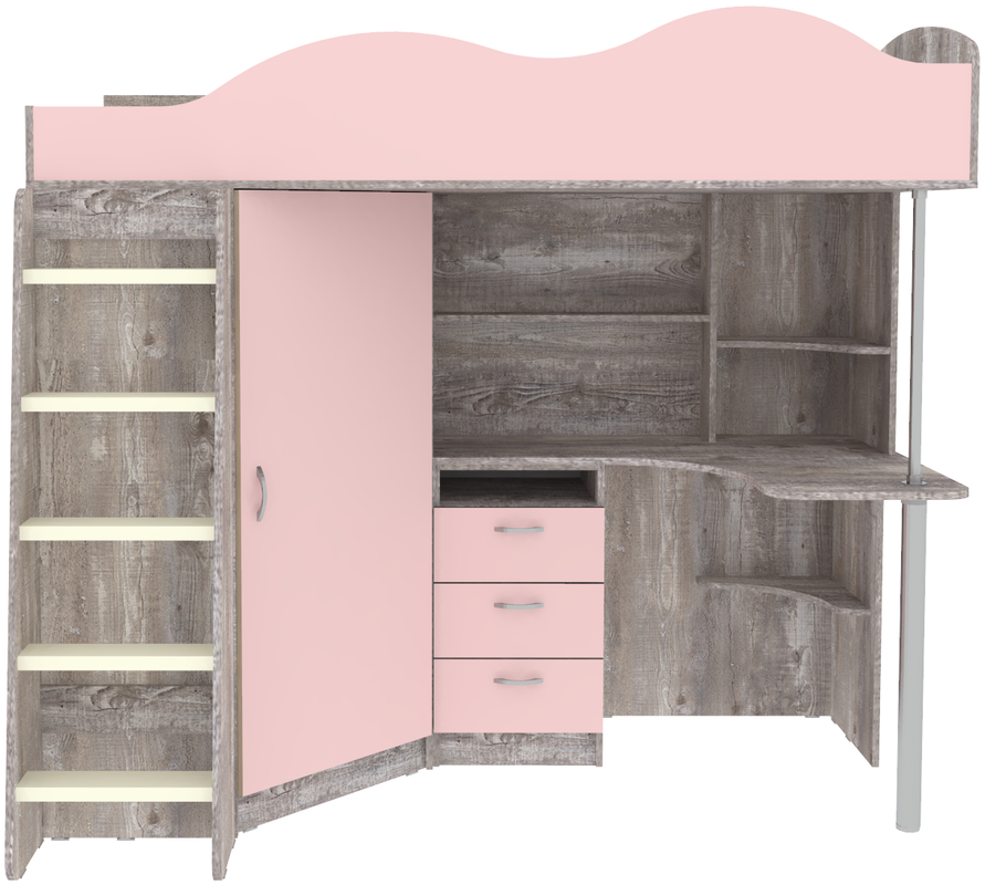 Изображение товара Кровать Кариви КИВи 193x170x88 см ЛДСП цвет розовый 00323-31-23-00