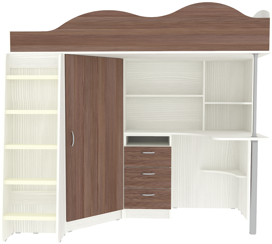 Изображение товара Кровать Кариви КИВи 193x170x88 см ЛДСП цвет светлое дерево 00323-04-03-00