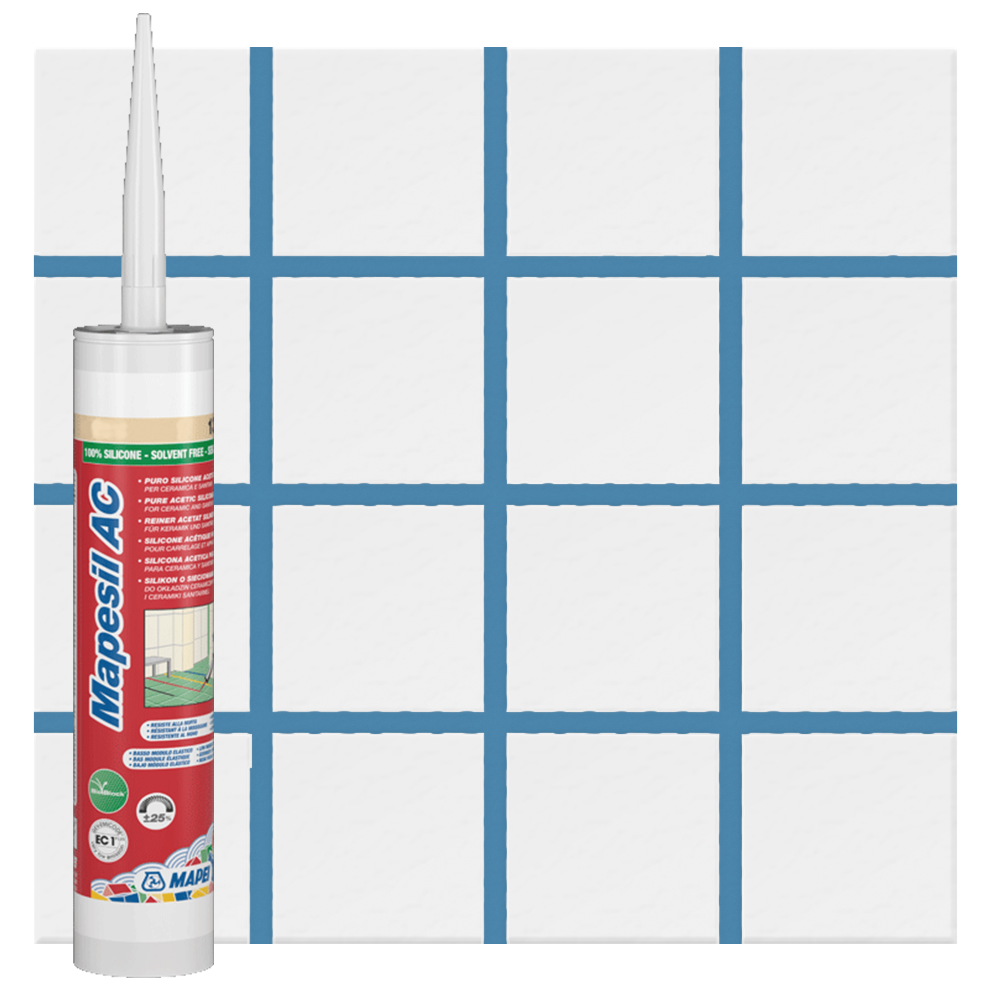 Изображение товара Клей-герметик Mapei 4816742IT силиконовый 310 мл водостойкий и морозостойкий