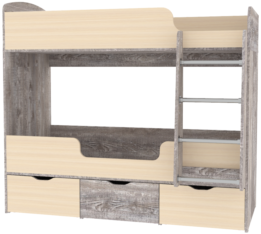 Изображение товара Кровать Кариви КИВи 163x145x73 см ЛДСП цвет бетон 00256-31-01-00