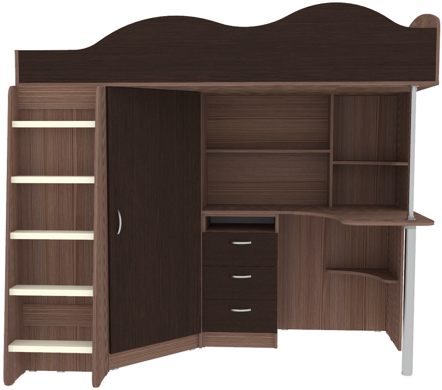 Изображение товара Кровать Кариви КИВи 193x170x88 см ЛДСП цвет бодега темный/венге