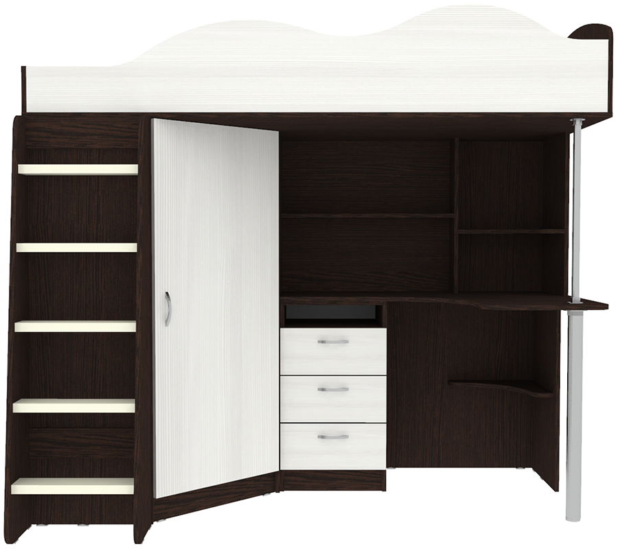 Изображение товара Кровать Кариви КИВи 193x170x88 см ЛДСП цвет венге 00323-02-04-00