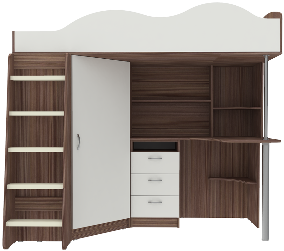 Изображение товара Кровать Кариви КИВи 193x170x88 см ЛДСП цвет бодего темный 00323-03-33-00