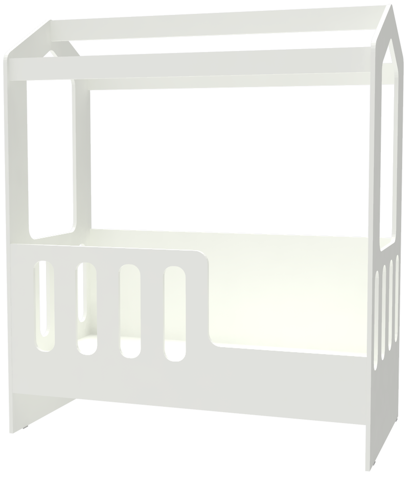 Изображение товара Кровать Кариви Сказочный Домик 143.20x166.40x73.40 см ЛДСП цвет белый