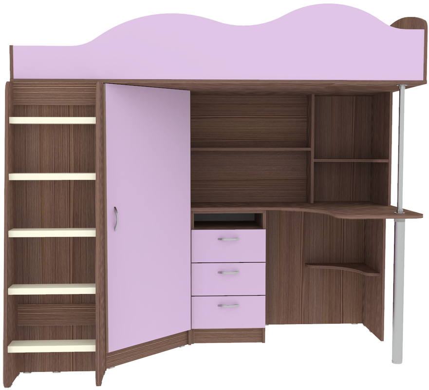 Изображение товара Кровать Кариви КИВи 193x170x88 см ЛДСП цвет бодега темный/ирис