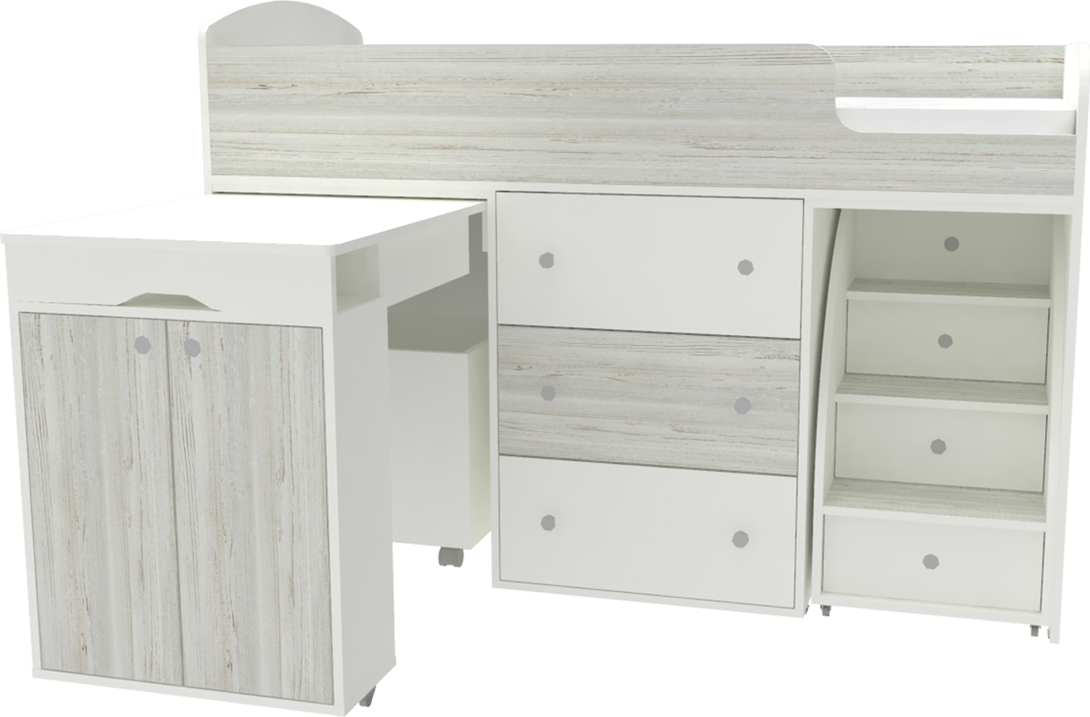 Изображение товара Кровать Кариви КИВи 184x113x84 см ЛДСП цвет белый 00004-33-30-00