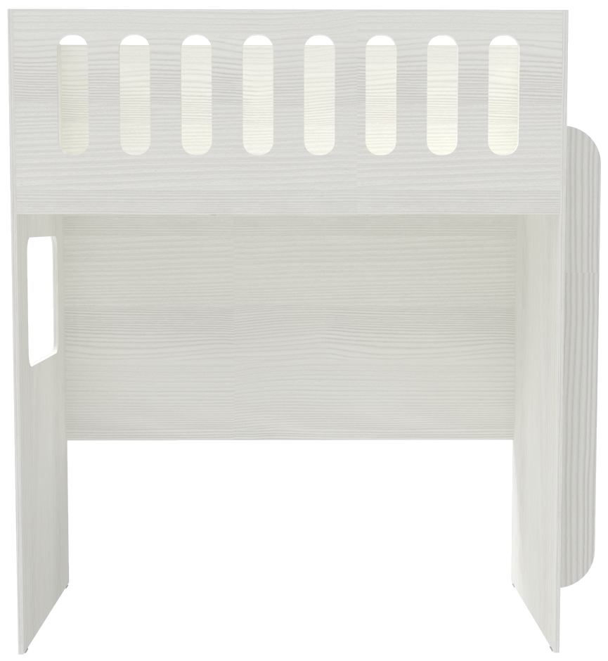 Изображение товара Двухъярусная кровать Кариви Сказочный Домик 178.2x191.4x85.6 см из ЛДСП светлое дерево