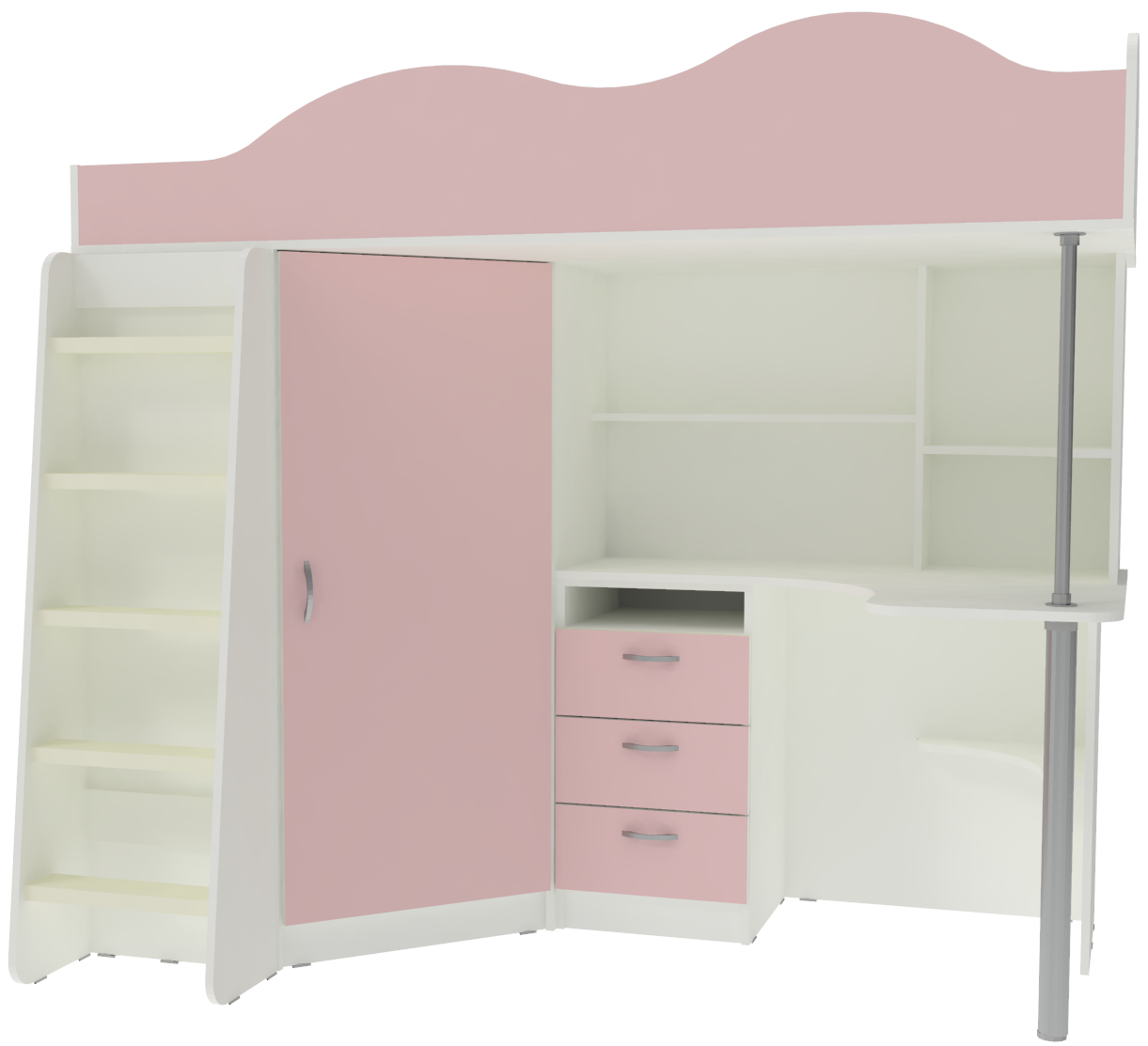 Изображение товара Кровать Кариви КИВи 193x170x88 см ЛДСП цвет белый 00323-33-23-00