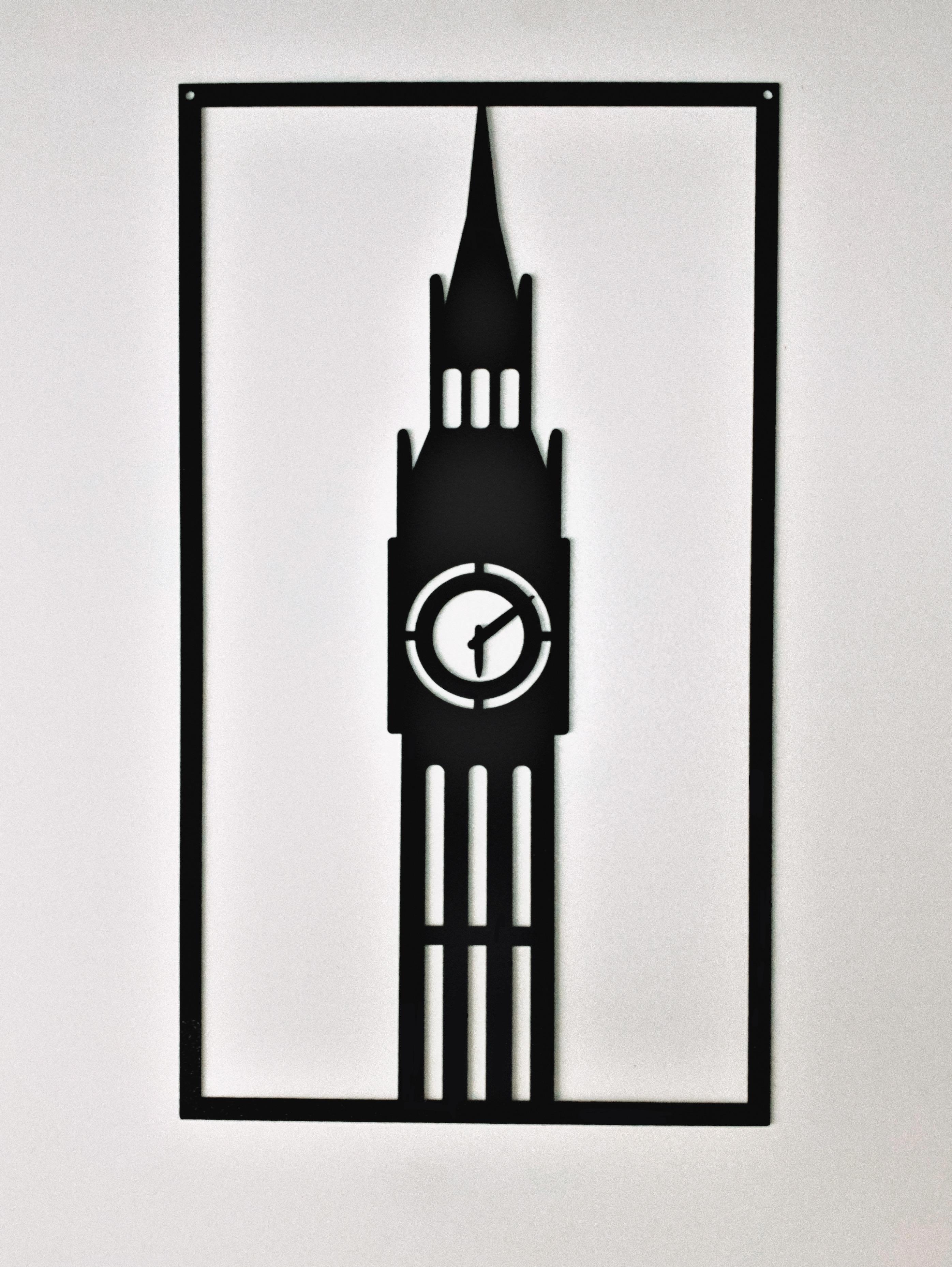 Изображение товара Панно настенное металлическое "Big Ben" BlackSteelOne Изображение товара Панно настенное металлическое "Big Ben" BlackSteelOne