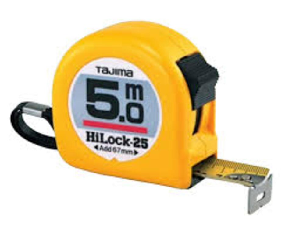 Изображение товара Рулетка Tajima HI Lock H9P50MY 5м 19мм ударопрочная с магнитным наконечником