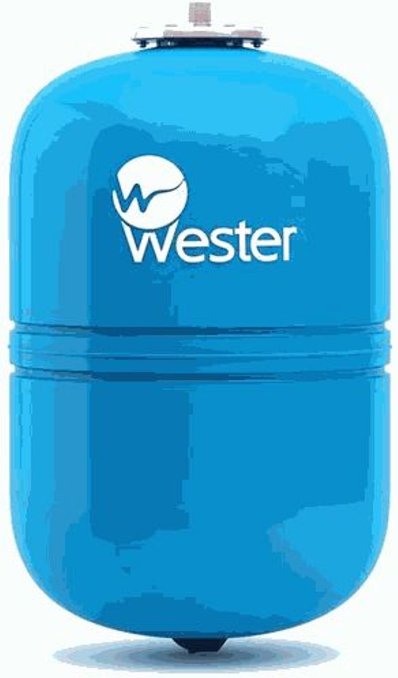 Изображение товара Гидроаккумулятор вертикальный 8 л Wester 88443 3/4" синий Изображение товара Гидроаккумулятор вертикальный 8 л Wester 88443 3/4" синий