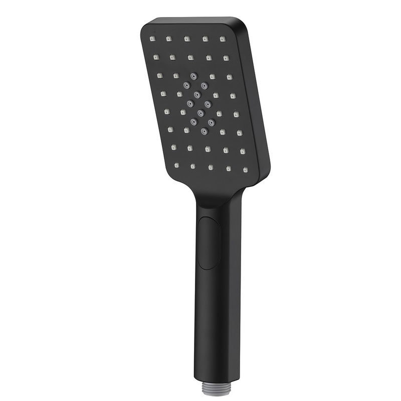 Изображение товара Лейка для душа Melodia della vita MKP20411BL_bk 34447 квадрат 3 режима, 120x80мм, кнопка, чёрная