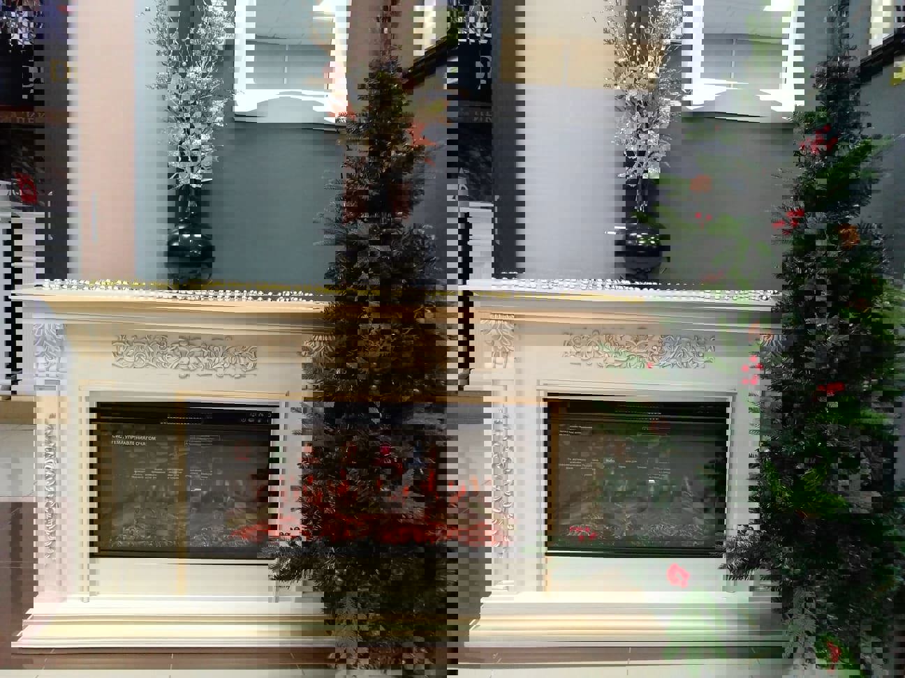 Изображение товара Каминокомплект Inter Flame Маргарита 152x86.70x35см бежевый 1700Вт + Freespace 40