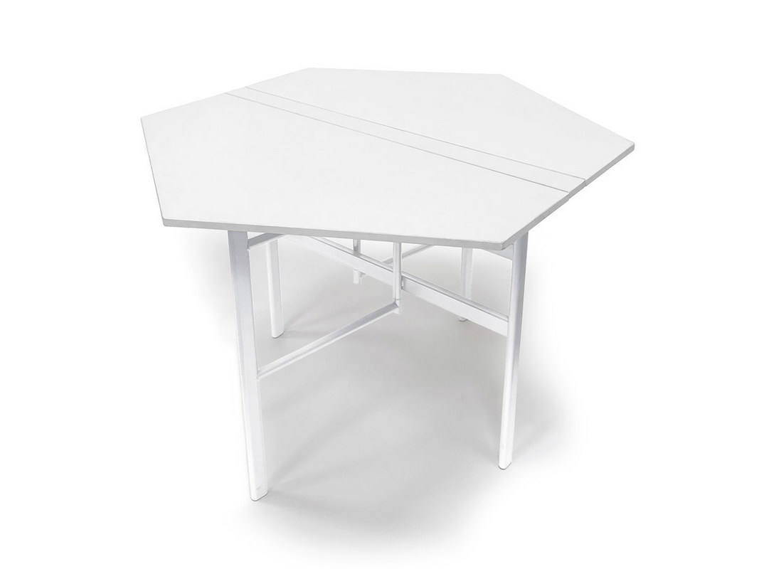 Изображение товара Кухонный стол Столмет Эрли овал 115x100 см ЛДСП цвет белый