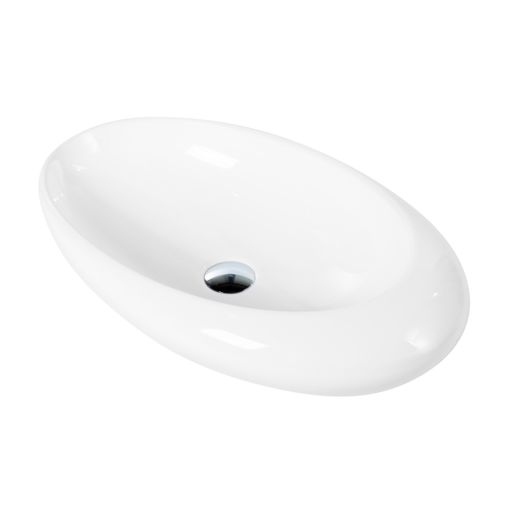 Изображение товара Раковина накладная Belbagno BB1396 Белый керамический овальный дизайн 58.5 см