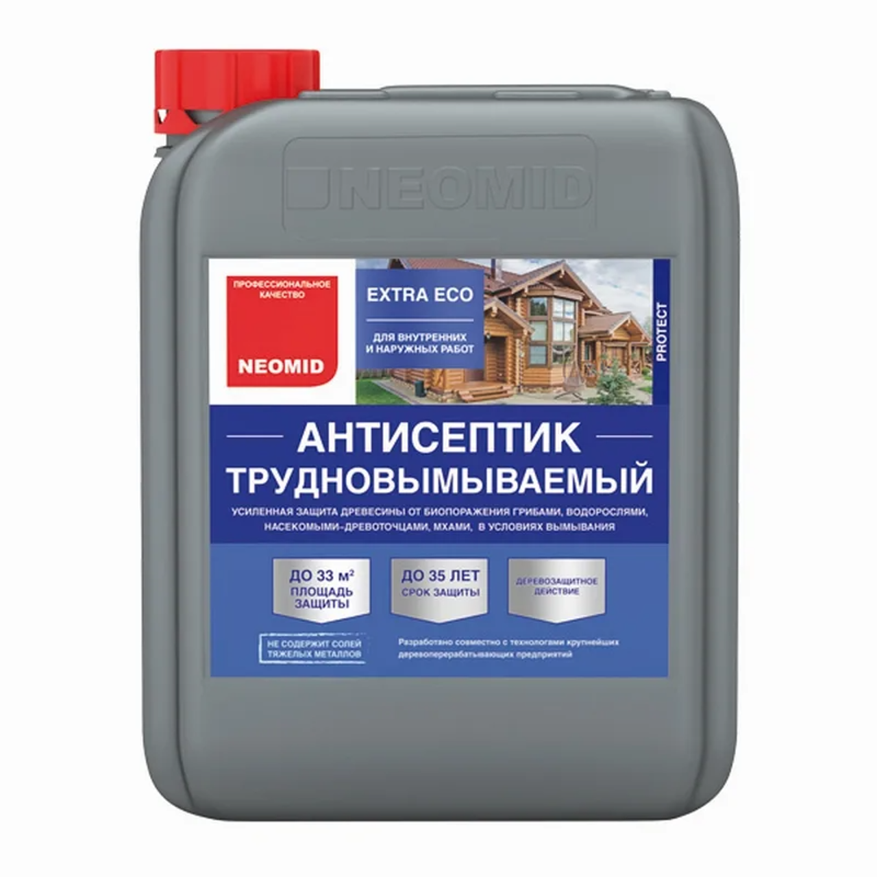 Изображение товара Антисептик невымываемый Neomid 43 Extra 10 л Изображение товара Антисептик невымываемый Neomid 43 Extra 10 л