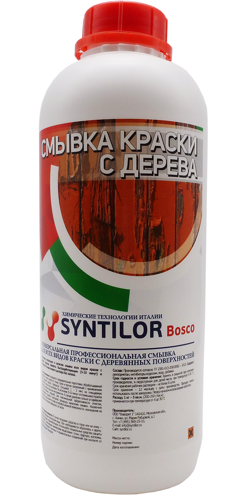 Изображение товара Смывка краски с дерева Syntilor Bosco 1 кг Изображение товара Смывка краски с дерева Syntilor Bosco 1 кг