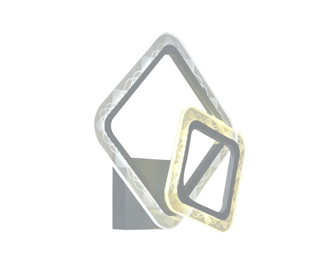 Изображение товара Светильник настенно-потолочный светодиодный СЕЛЕНА M68793-2 6 м² нейтральный белый свет цвет хром