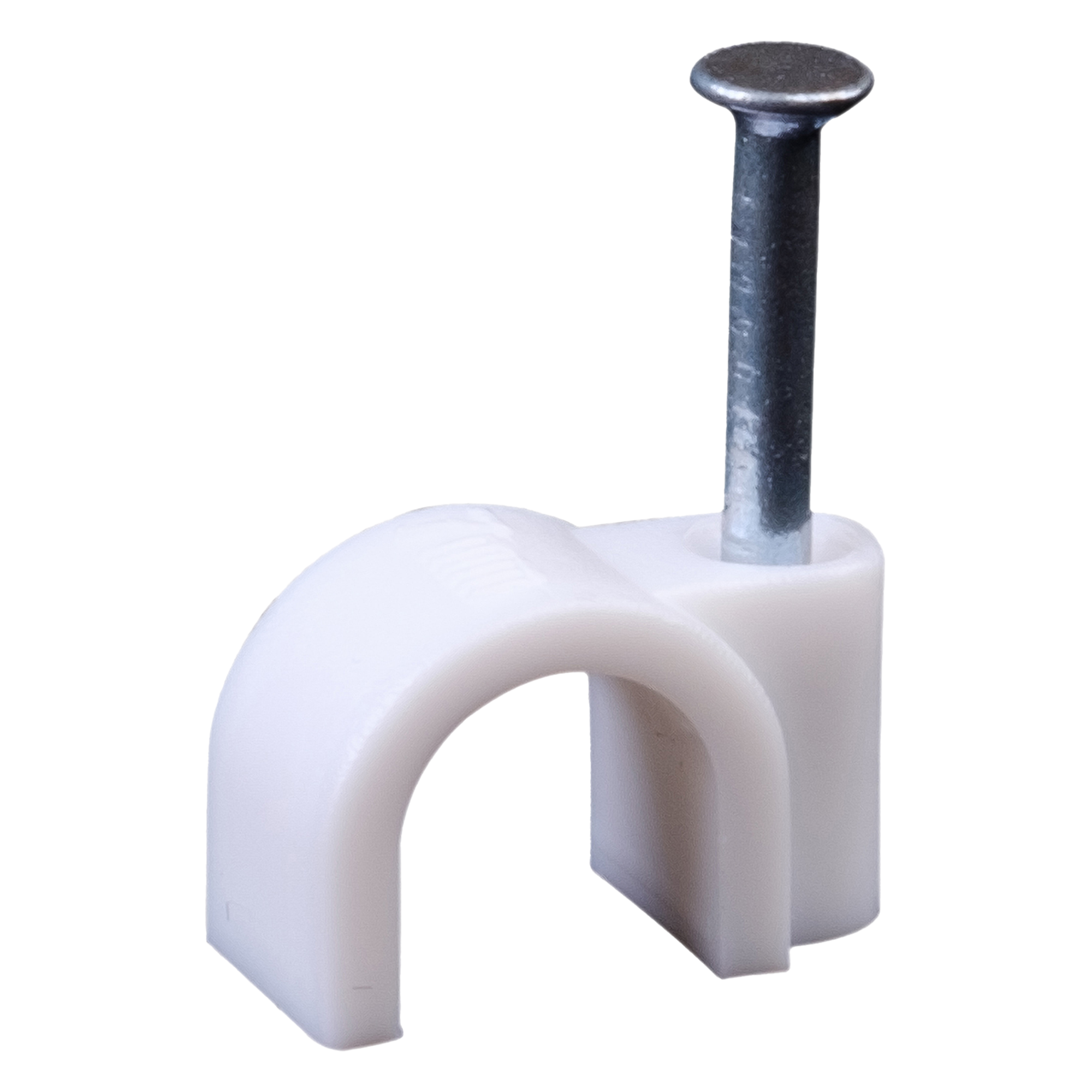 Изображение товара Скоба кабельная Duwi круглая 5 мм цвет белый 20 шт