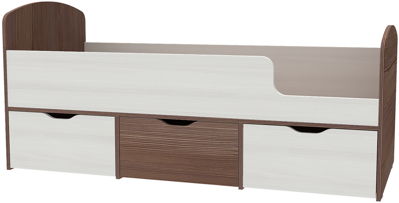 Изображение товара Кровать Кариви КИВи 163x63 см ЛДСП белое дерево