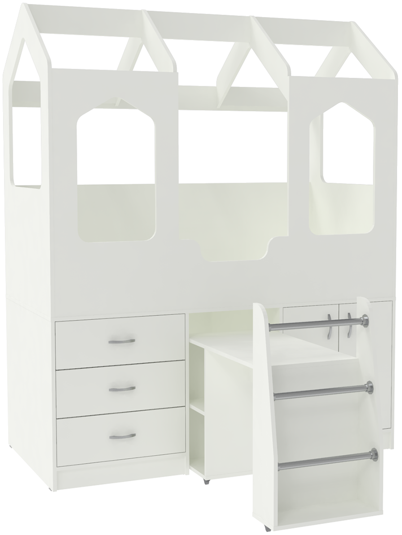 Изображение товара Кровать-чердак Кариви Сказочный Домик ДС-14 163.20x203 см