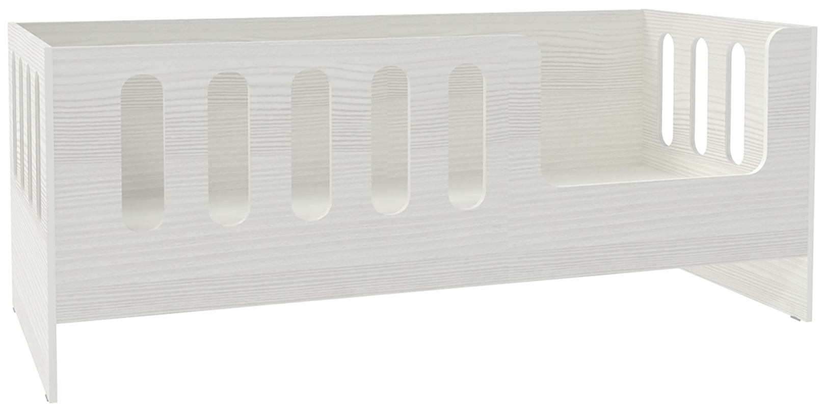 Изображение товара Кровать Кариви Сказочный Домик размер 183x72 см белое дерево стиль детский