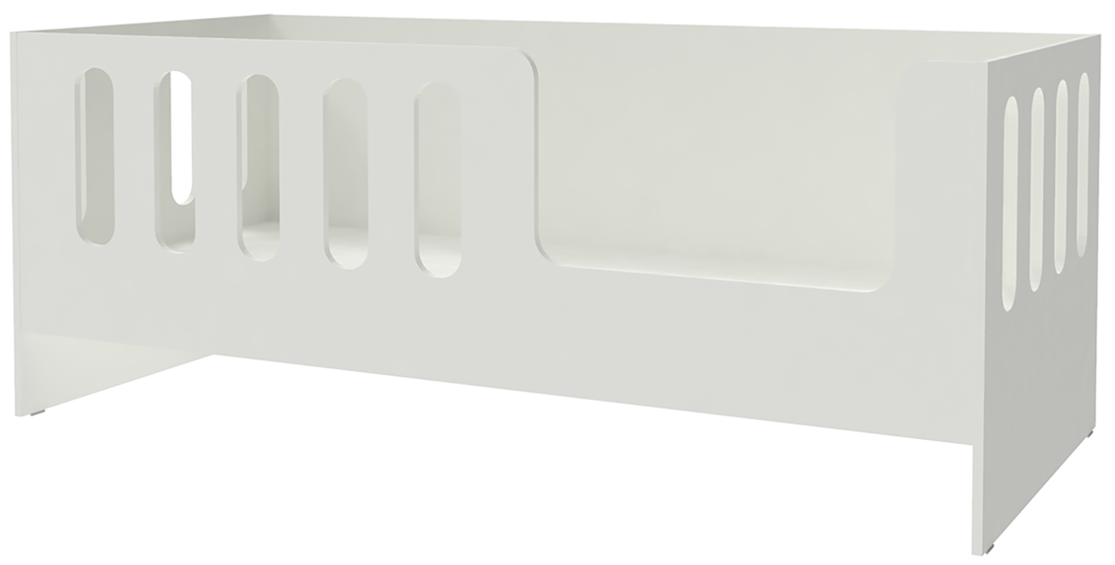 Изображение товара Кровать Кариви Сказочный Домик 183.20x72.40x83.60 см ЛДСП цвет белый