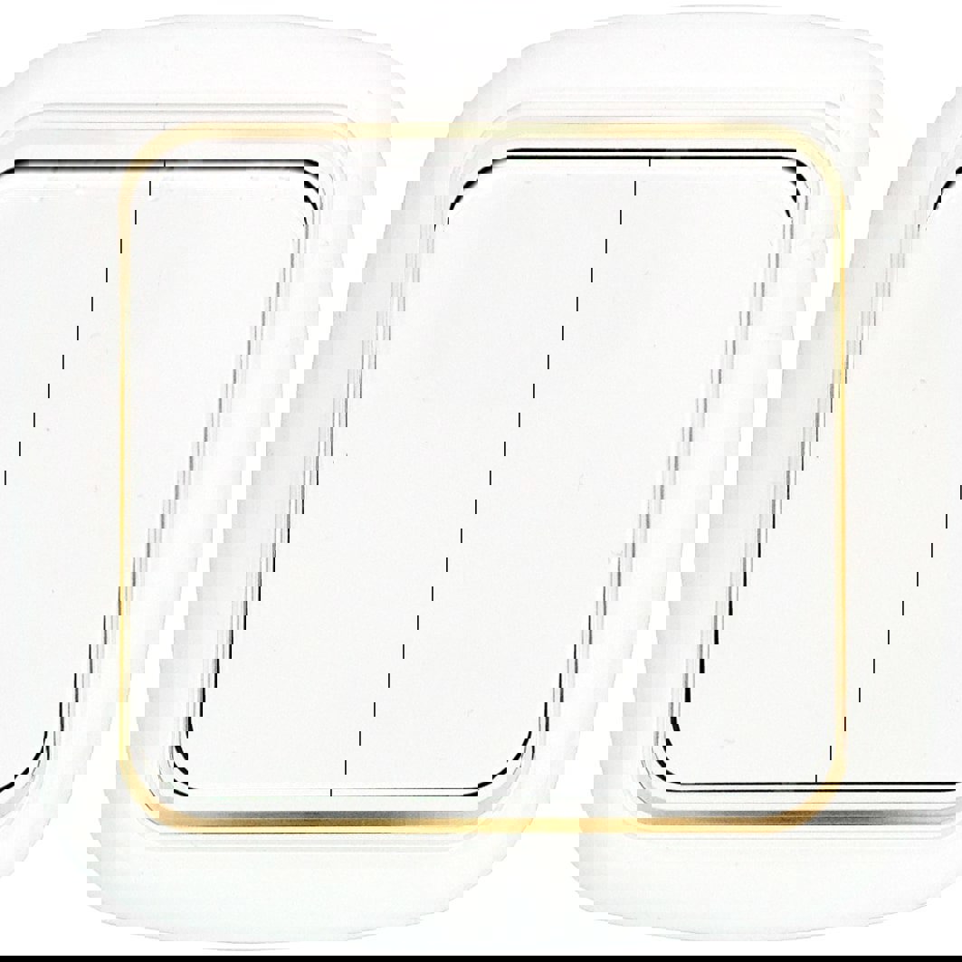 Изображение товара Выключатель встраиваемый BYLECTRICA гармония люкс 2 клавиши белый 10 А 220-250 В