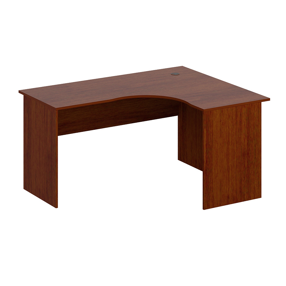 Изображение товара Офисный эргономичный угловой стол Феликс Пк-лог-стэ150x120пд 75.3 см орех