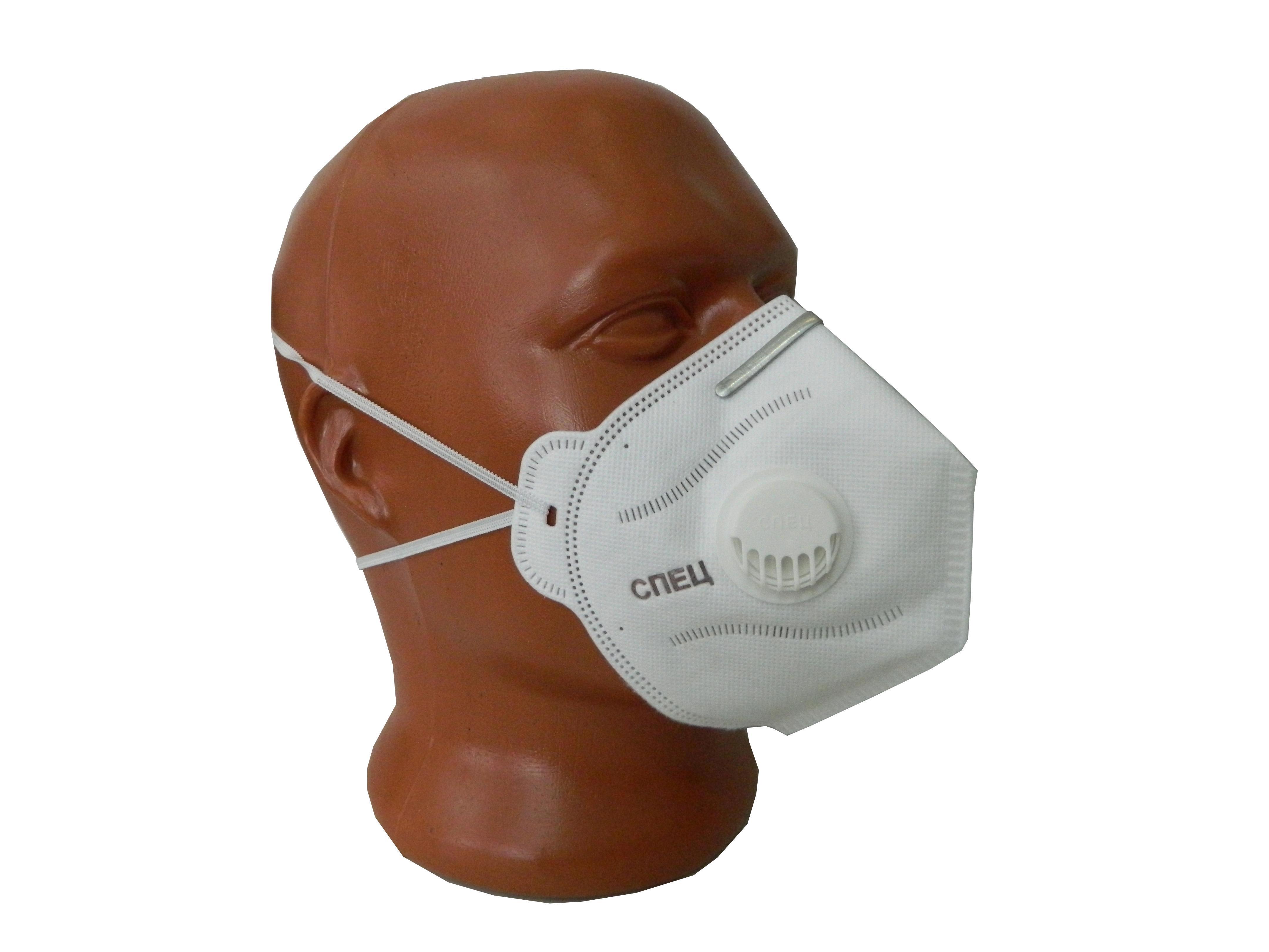 Изображение товара Полумаска фильтрующая СПЕЦ 2СК FFP2 NR D складная 10 шт Россия