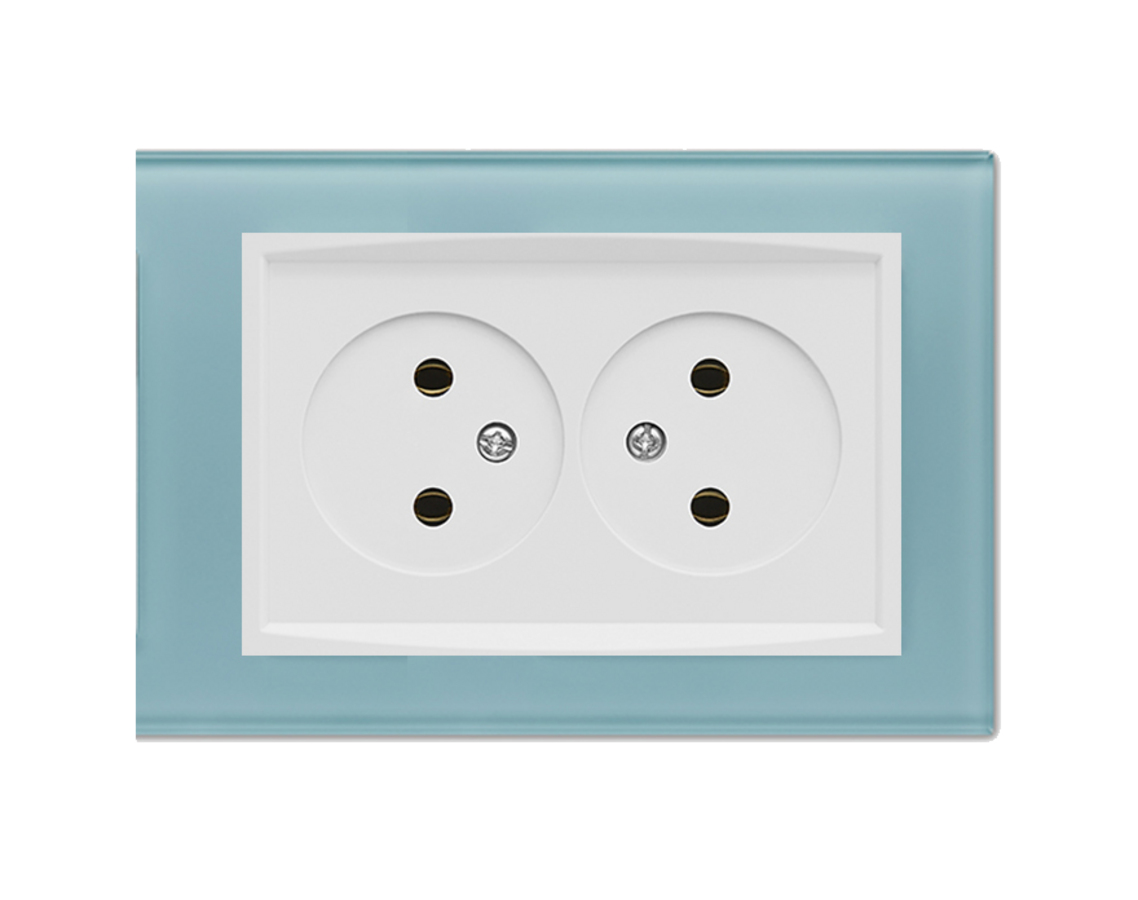 Изображение товара Розетка встраиваемая Vesta-electric Exclusive Blue FRZ00040011SIN цвет голубой